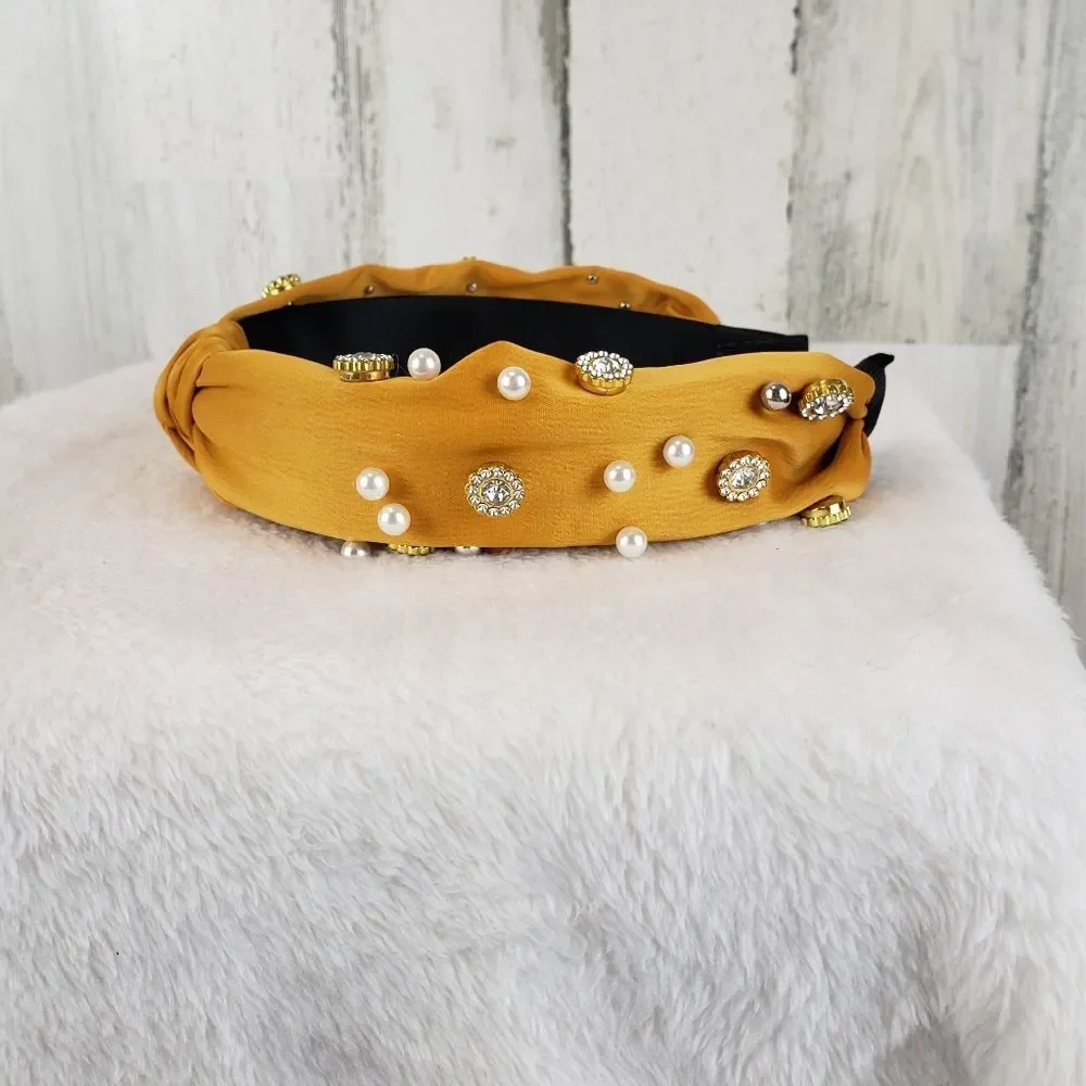 Saffron Jeweled Headband